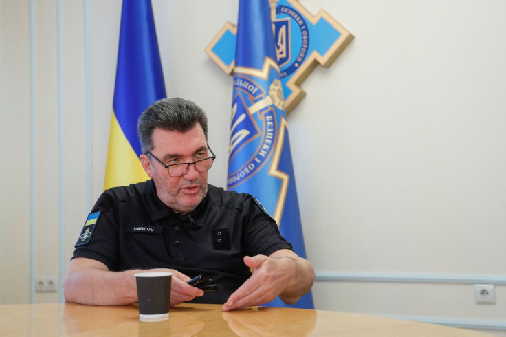 Oleksiy Danilov, Secretary of Ukraine's National Security and Defence Council, speaks with Reuters during an interview, as Russia's attack on Ukraine continues, in Kyiv, Ukraine July 8, 2022.