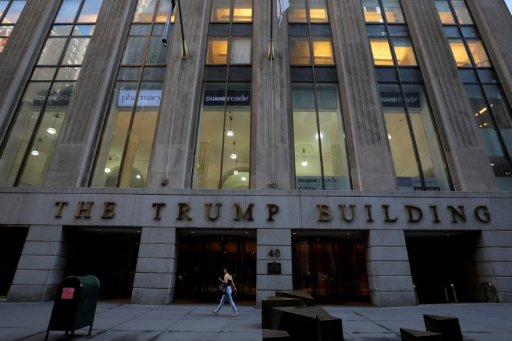 Signage is seen outside of the Trump Building in New York City, New York, U.S., June 28, 2021.