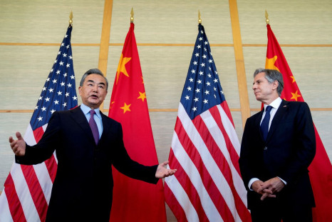 US Secretary of State Antony Blinken meets Chinese Foreign Minister Wang Yi during a meeting in Nusa Dua, Bali, Indonesia July 9, 2022. Stefani Reynolds/Pool via REUTERS