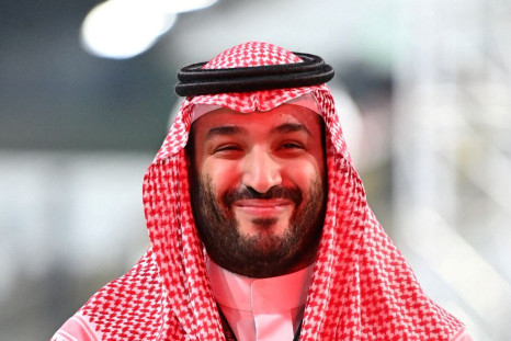 Saudi Crown Prince Mohammed bin Salman is seen before the  Formula One race in Jeddah, Saudi Arabia - December 5, 2021. Pool via 