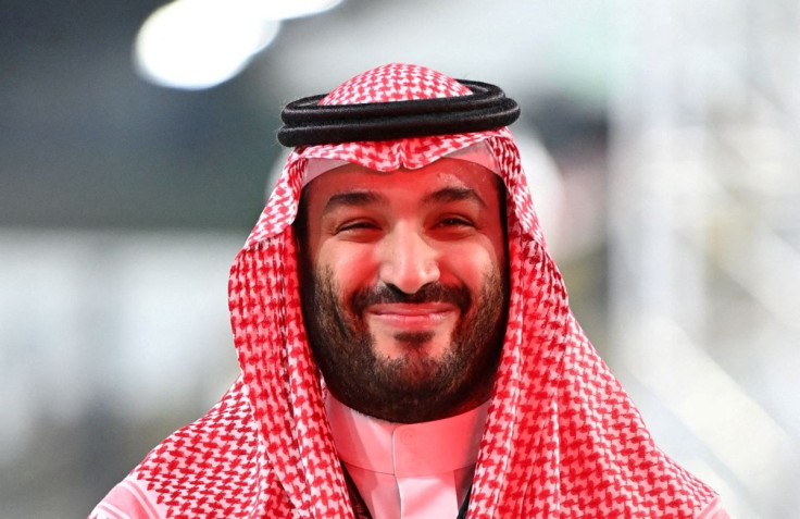 Saudi Crown Prince Mohammed bin Salman is seen before the  Formula One race in Jeddah, Saudi Arabia - December 5, 2021. Pool via 