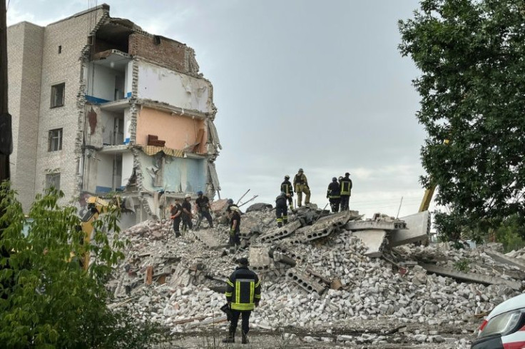A rescue operation was underway to reach those buried under the rubble, said Donetsk regional governor Pavlo Kyrylenko