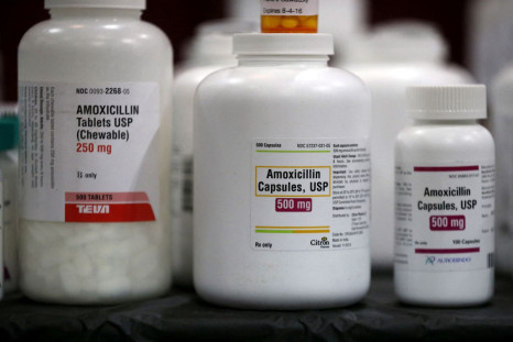 Amoxicillin penicillin antibiotics are seen in the pharmacy at a medical and dental health clinic in Los Angeles, California, U.S., April 27, 2016. 