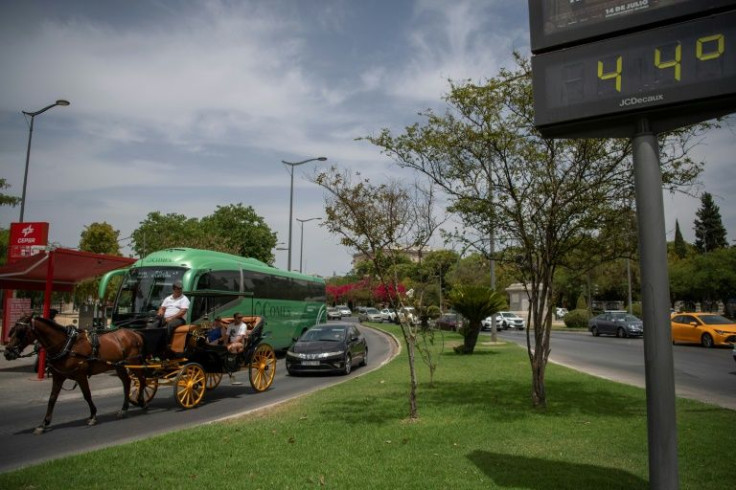 Highs of up to 44C were expected around Seville in southern Spain