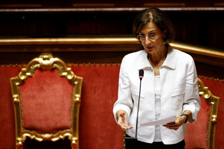 Italy's Justice Minister Marta Cartabia speaks during a question time at the upper house of parliament as Italy works on a justice reform to shorten trials, in Rome, Italy June 30, 2022.