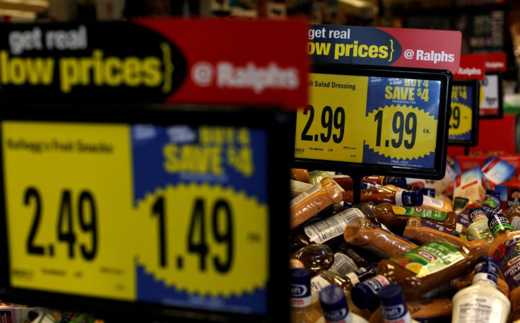 Price tags are pictured at a Ralphs grocery store in Pasadena, California U.S., December 1, 2016.