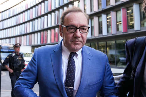 Actor Kevin Spacey arrives at the Central Criminal Court before attending a hearing over charges related to allegations of sex offences, in London, Britain, July 14, 2022. 