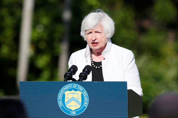 U.S. Treasury Secretary Janet Yellen speaks during a news conference, ahead of the G20 Finance Ministers and Central Bank Governors Meeting, in Nusa Dua, Bali, Indonesia, July 14, 2022. Made Nagi/Pool via REUTERS