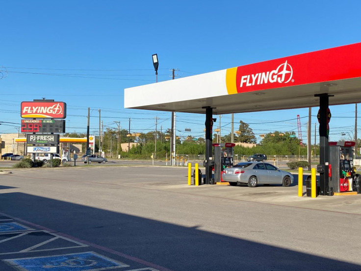 A Pilot Flying J travel center is pictured, as motor fuel retailer has expanded into oil and petroleum trading, transportation and biofuels, in Channelview, Texas, U.S., October 31, 2021. 
