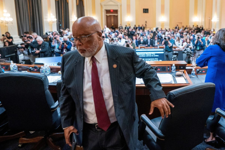 Committee Chairman Democratic Representative from Mississippi Bennie Thompson departs for a break during the seventh public hearing by the U.S. House Select Committee to Investigate the January 6th Attack on the U.S. Capitol, in Washington, DC, U.S., July