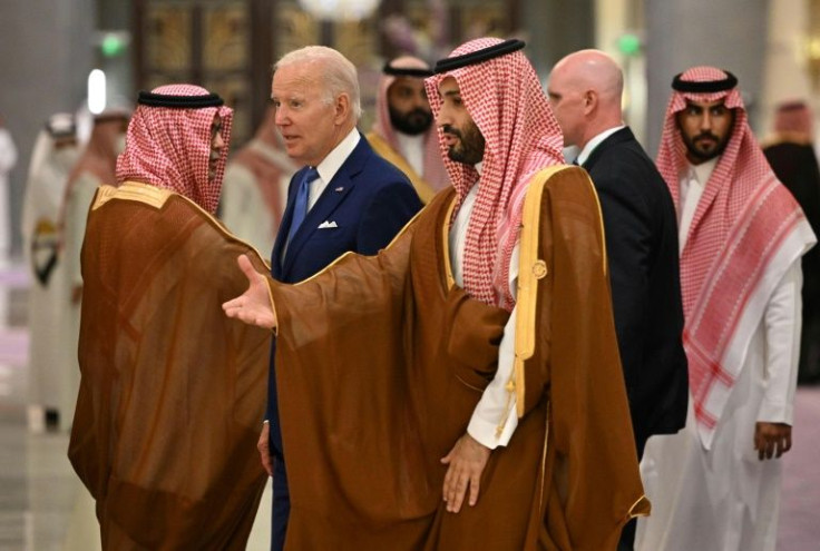 US President Joe Biden and Saudi Crown Prince Mohammed bin Salman attend a summit of Arab leaders