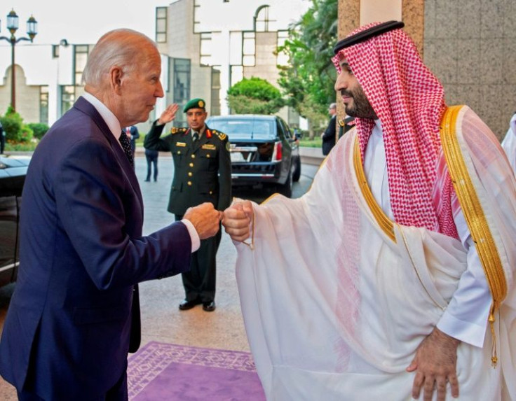 A picture of Saudi Crown Prince Mohammed bin Salman bumping fists with US President Joe Biden at Al-Salam Palace in the Red Sea port of Jeddah became the defining image of the president's regional tour