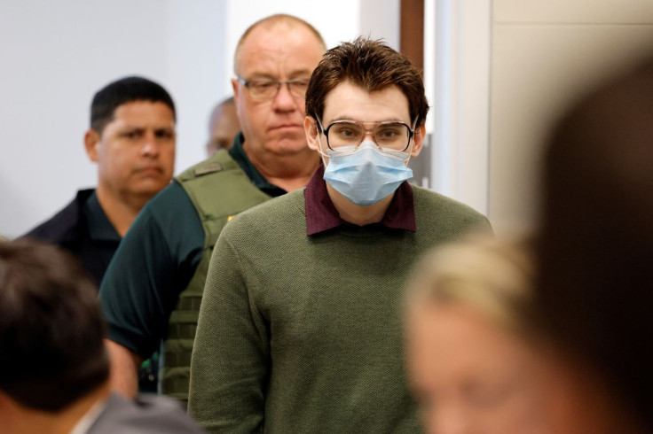 Marjory Stoneman Douglas High School shooter Nikolas Cruz enters the courtroom before jury pre-selection in the penalty phase of his trial at the Broward County Courthouse in Fort Lauderdale, Florida, U.S. April 4, 2022.  Amy Beth Bennett/Pool via REUTERS