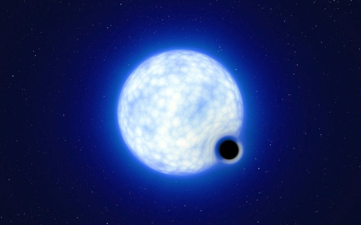 An artistâs impression showing what the binary star system VFTS 243 â containing a black hole and a large luminous star orbiting each other - might look like if we were observing it up close is seen in this undated handout image. The system, which is