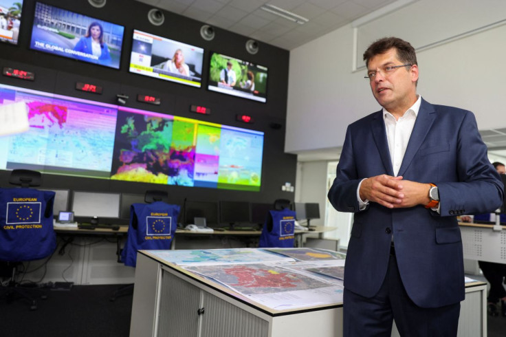 EU Commissioner for Crisis Management Janez Lenarcic speaks during an interview with Reuters in Brussels, Belgium, June 18, 2022.