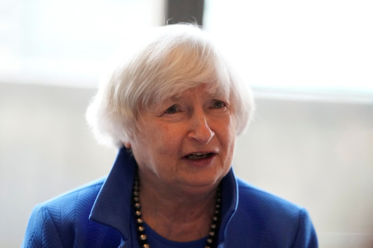 U.S. Treasury Secretary Janet Yellen speaks during a lunch meeting with women entrepreneurs in Seoul, South Korea, July 19, 2022. Lee Jin-man/Pool via REUTERS