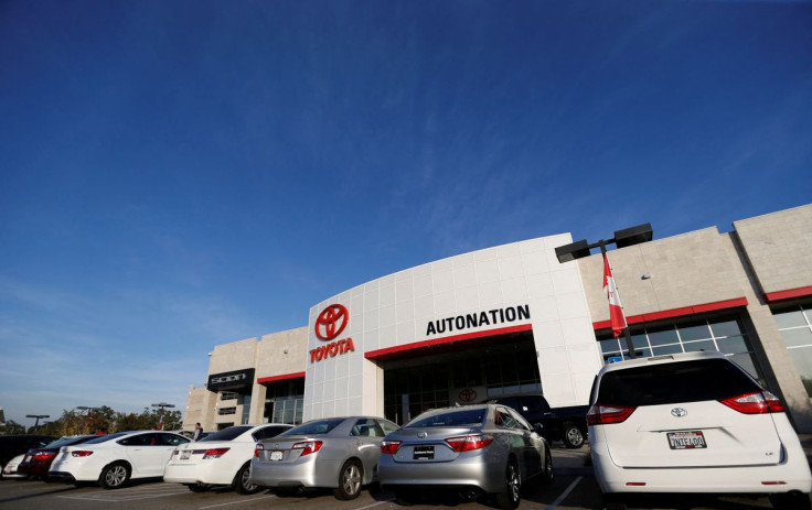 Vehicles for sale are pictured on the lot at AutoNation Toyota dealership in Cerritos, California December 9, 2015.