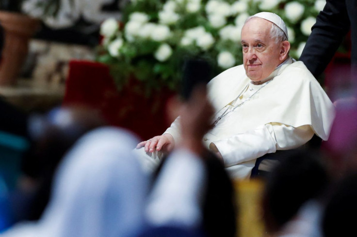 Pope Francis leads the Mass for the Congolese community in Rome at St.Peter's Basilica, at the Vatican, July 3, 2022.