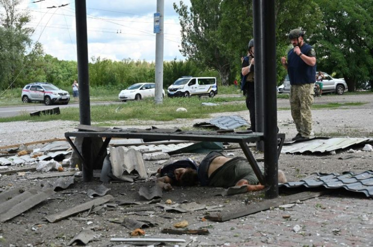 Russian forces have been bombarding Kharkiv, where three people were killed by shelling on Wednesday