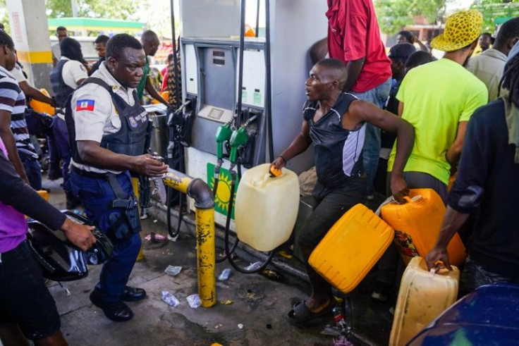 With little fuel available to cities outside Haiti's capital, residents are forced to turn to the black market, where prices are six times higher than the official rate set by the government