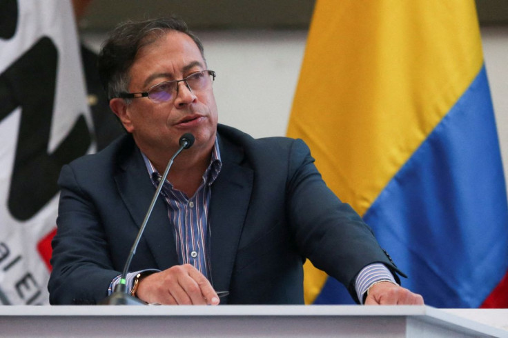 Colombia's President-elect Gustavo Petro speaks after receiving the credential as elected president from Colombia's National Electoral Council, in Bogota, Colombia June 23, 2022.