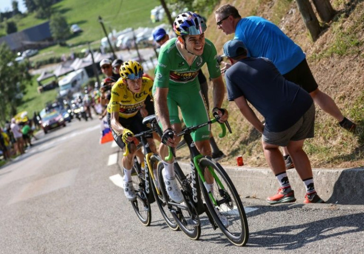 Jonas Vingegaard enjoyed massive help from Wout Van Aert on the upper reaches of the Hautacam