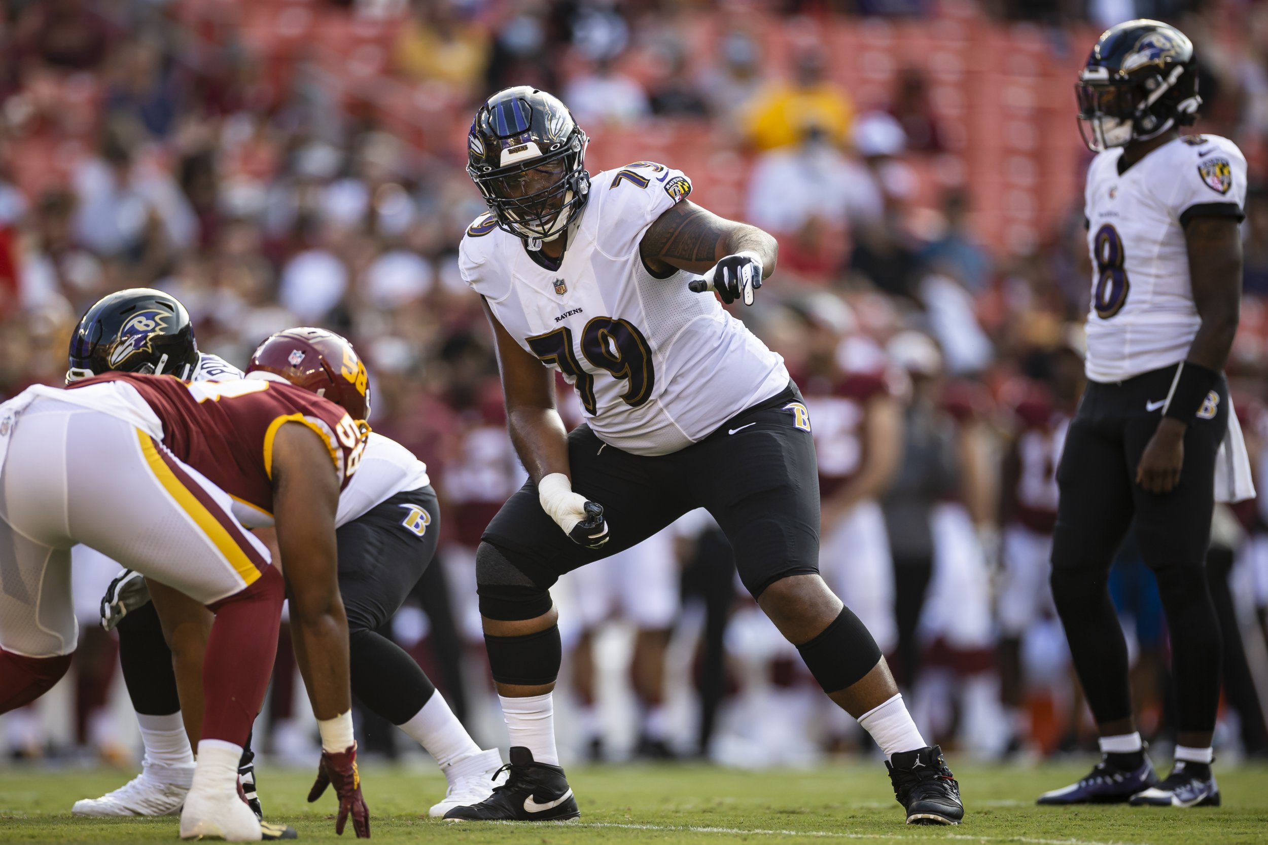 Lamar Jackson, Baltimore see Ronnie Stanley injury vs. Panthers