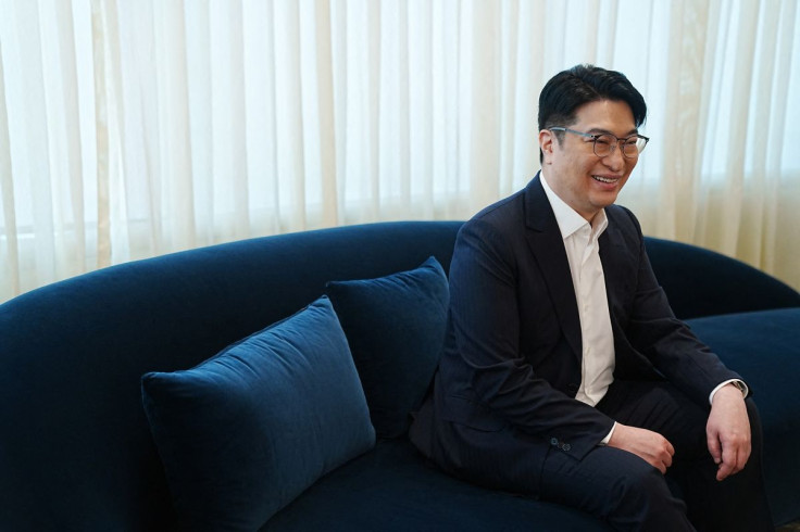 Martin Lee, co-chairman of Henderson Land Development, speaks at his office in Hong Kong, China, June 22, 2022. 