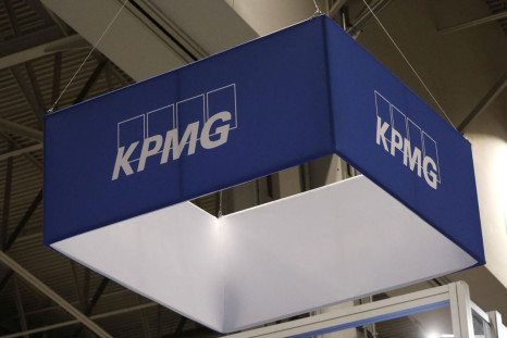 A banner for professional services network KPMG hangs above the Collision conference in Toronto, Ontario, Canada June 23, 2022. Picture taken June 23, 2022. 