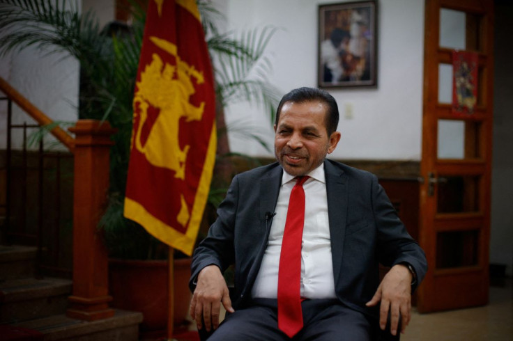 Sri Lankan Ambassador to China Palitha Kohona attends an interview at the Sri Lankan embassy in Beijing, China, July 25, 2022.