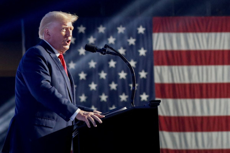 Former U.S. President Donald Trump speaks during the Turning Point USA's (TPUSA) Student Action Summit (SAS) in Tampa, Florida, U.S. July 23, 2022. 