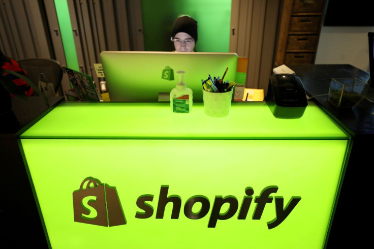 An employee works at Shopify's headquarters in Ottawa, Ontario, Canada, October 22, 2018.