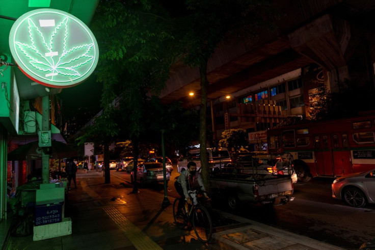 Chopaka shop selling cannabis candies is seen near Asoke intersection, in the heart of Bangkok's main shopping district, Thailand, June 8, 2022.