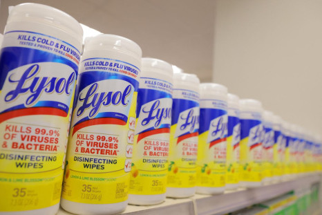 Lysol, a brand of Reckitt Benckiser Group PLC, is seen on display in a store in Manhattan, New York City, U.S., March 24, 2022. 