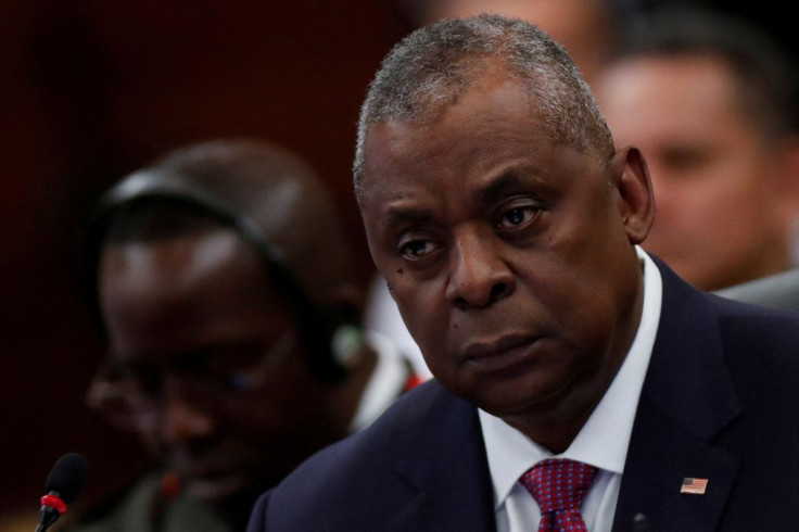 U.S. Defense Secretary Lloyd Austin looks on during the 15th Conference of Defense Ministers of the Americas (CDMA) in Brasilia, Brazil July 26, 2022. 