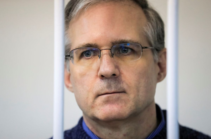 Former U.S. Marine PaulÂ Whelan, who was detained and accused of espionage, stands inside a defendants' cage during a court hearing on extending his pre-trial detention, in Moscow, Russia October 24, 2019.  