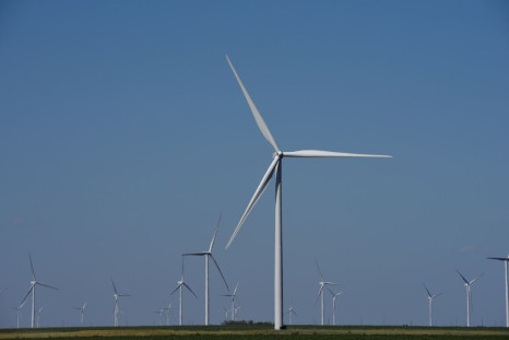 Wind turbines generate power on a farm near Throckmorton, Texas U.S. August 24, 2018. 