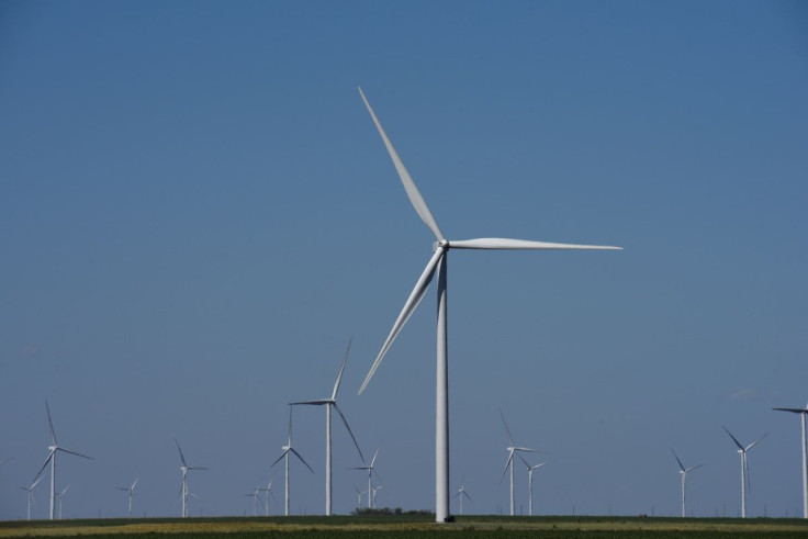 Wind turbines generate power on a farm near Throckmorton, Texas U.S. August 24, 2018. 