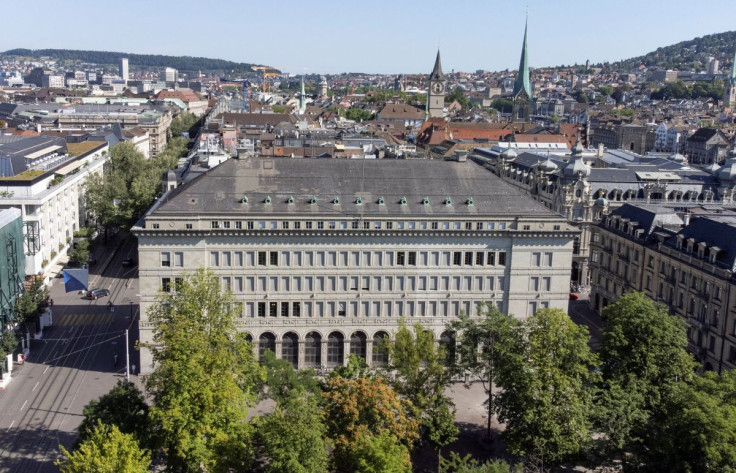 A general view shows the building of the Swiss National Bank (SNB) in Zurich, Switzerland June 23, 2022. Picture taken with a drone. 