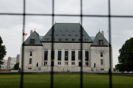 Fencing has been put up around the Supreme Court of Canada ahead of Canada Day celebration activities and anti-mandate protests in Ottawa, Ontario, Canada June 29, 2022. 