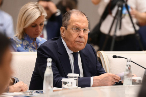 Russian Foreign Minister Sergei Lavrov attends a session of the Foreign Ministers Council of the Shanghai Cooperation Organization (SCO) in Tashkent, Uzbekistan July 29, 2022.   Russian Foreign Ministry/Handout via REUTERS 
