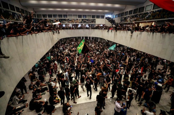 It was the second parliamentary occupation in three days