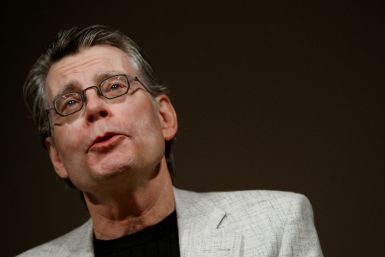 Author Stephen King speaks at a news conference in New York, February 9, 2009. 