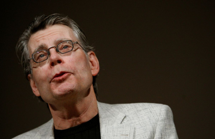 Author Stephen King speaks at a news conference in New York, February 9, 2009. 