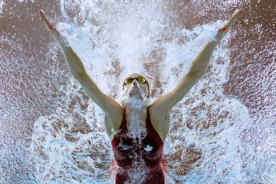 Canada's Summer McIntosh competes in the women's 200m individual medley final at the Commonwealth Games