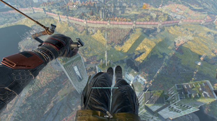 Paraglide to this building to reach a military air drop and the first part of the secret dev room easter egg - Dying Light 2