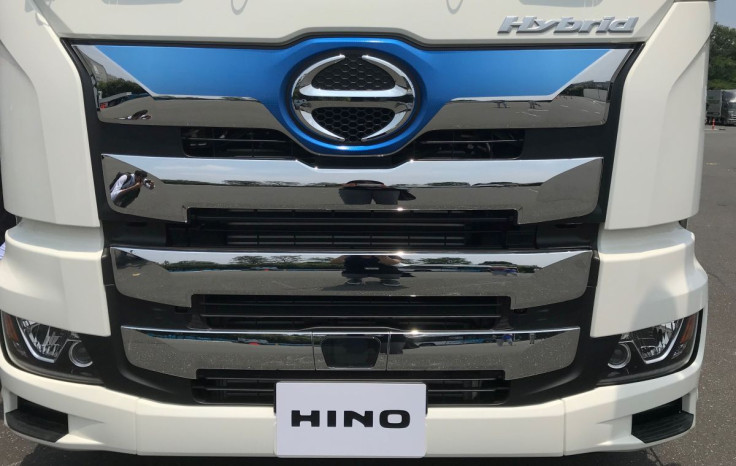 Hino Motors Ltd displays its new Hybrid Profia, a diesel-hybrid version of its large commercial truck model at its R&D Centre at Hino in Tokyo, Japan July 17, 2018. 