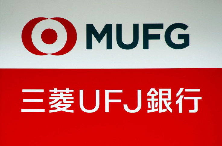 A signboard of MUFG Bank is seen in Tokyo, Japan April 3, 2018.