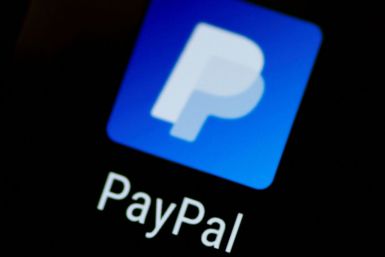 The PayPal app logo seen on a mobile phone in this illustration photo October 16, 2017.  