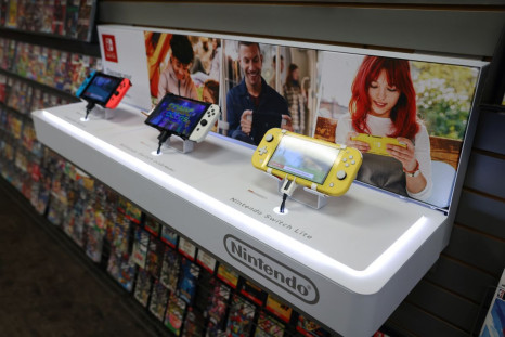 Different models of the Nintendo Switch are seen on display in a GameStop in Manhattan, New York, U.S., December 7, 2021. 